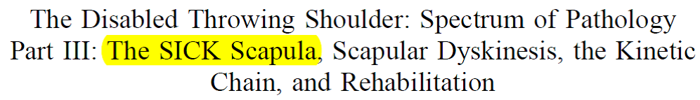 SICK 20Scapula 20Study 20Title